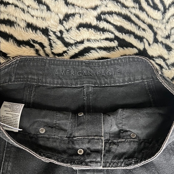 American Eagle Outfitters Charcoal Skirt with buttons- 6 - Picture 2 of 4